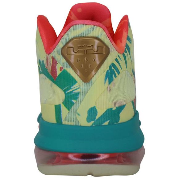 Nike Lebron IX Low White Lime/Bright Mango DO9355-300 Men's - Picture 3 of 4